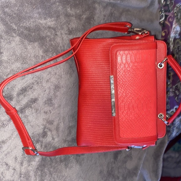 Karla Hanson red satchel purse - Picture 7 of 8
